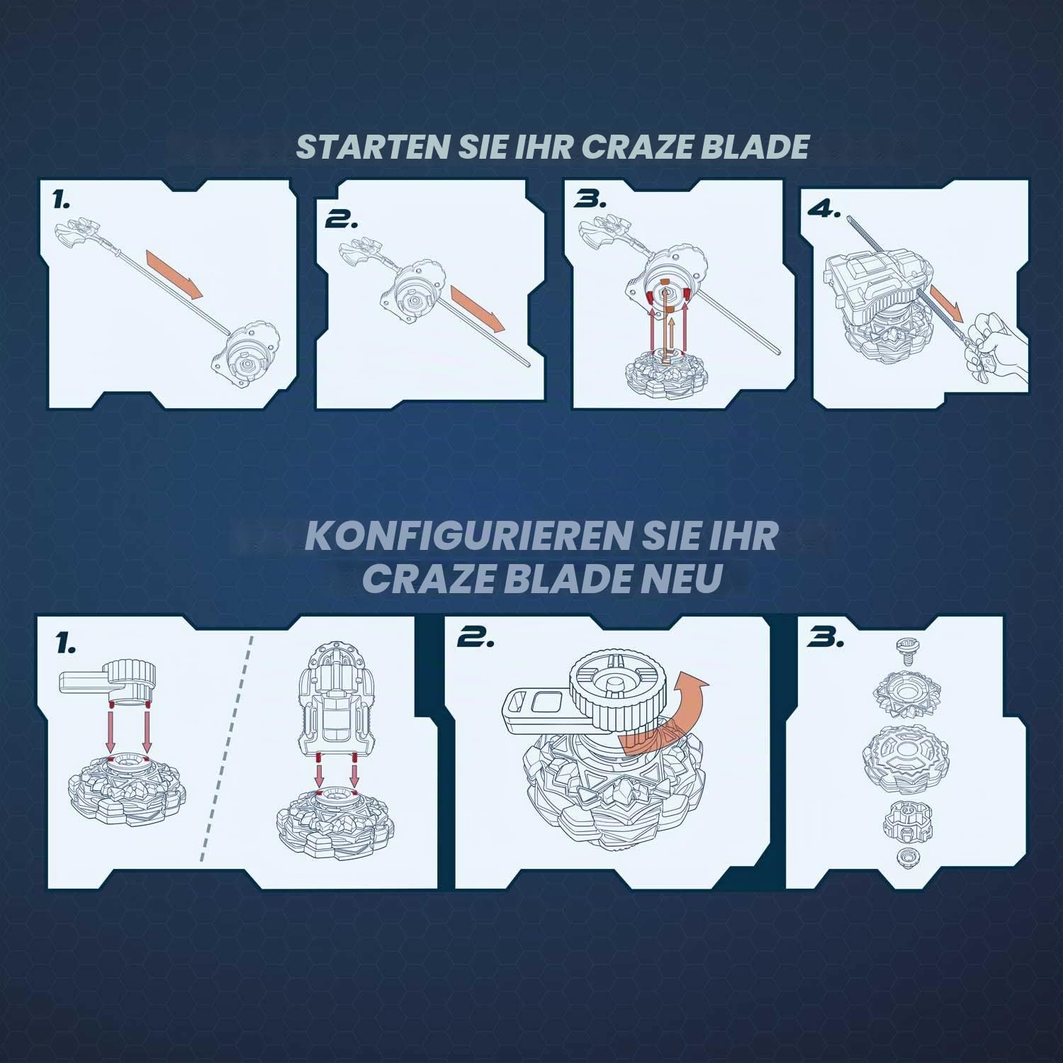 craze-blade-evolution-starter-set-kampfkreisel-metall-launcher image 5