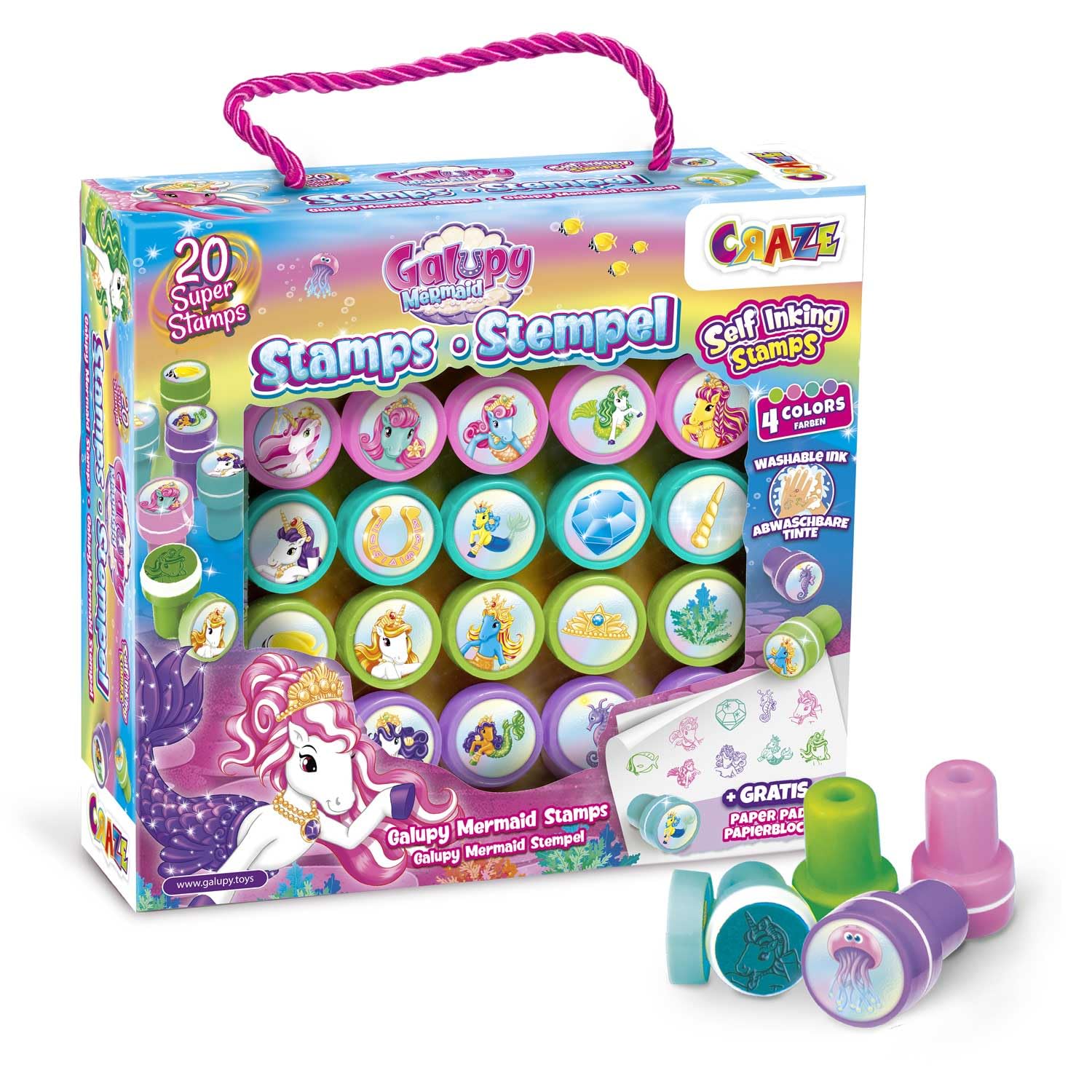 craze-galupy-unicorn-stempelset-20-stempel-koffer image 8
