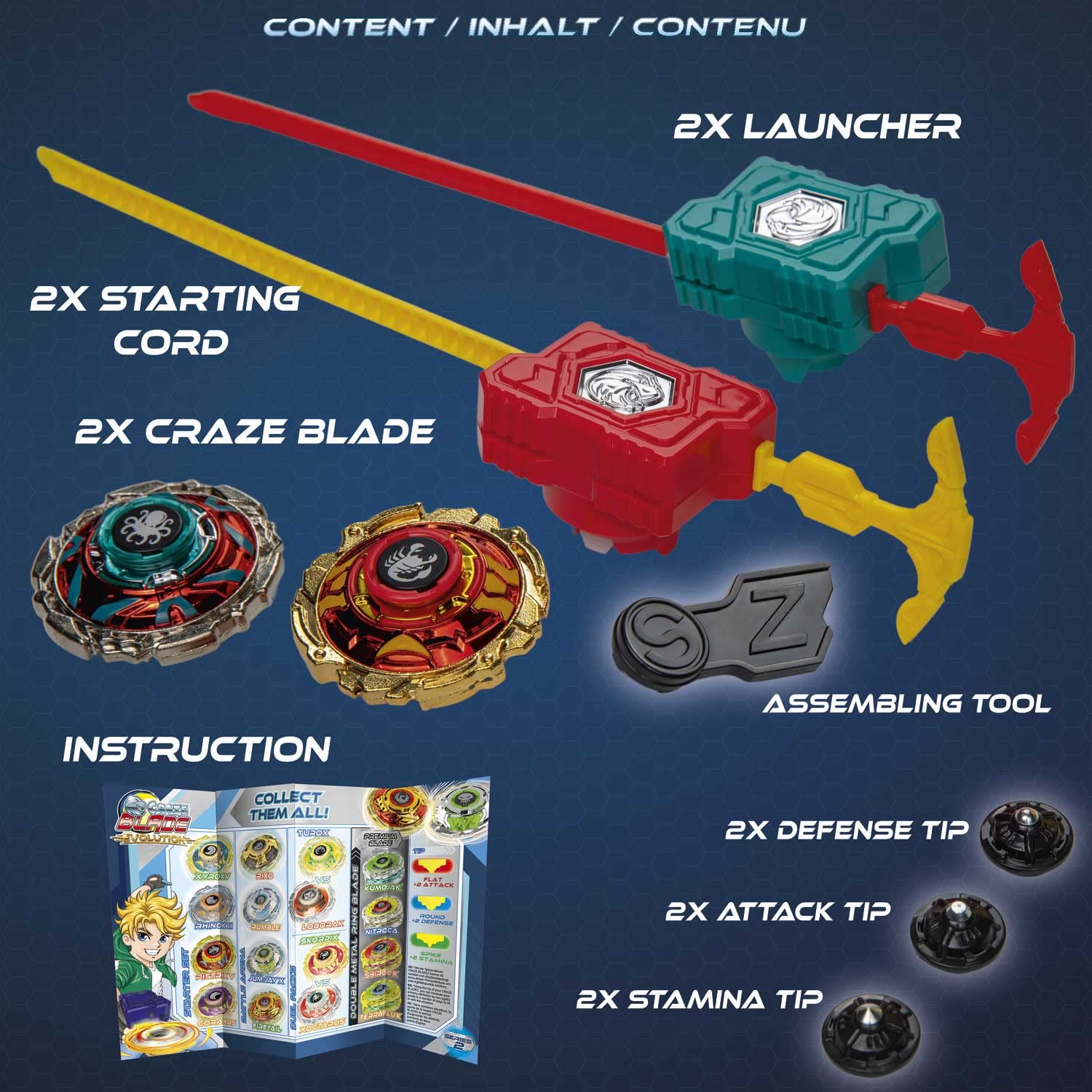 craze-blade-skorpix-xoctarus-evolution-kampfkreisel-duel-pack-metall image 2