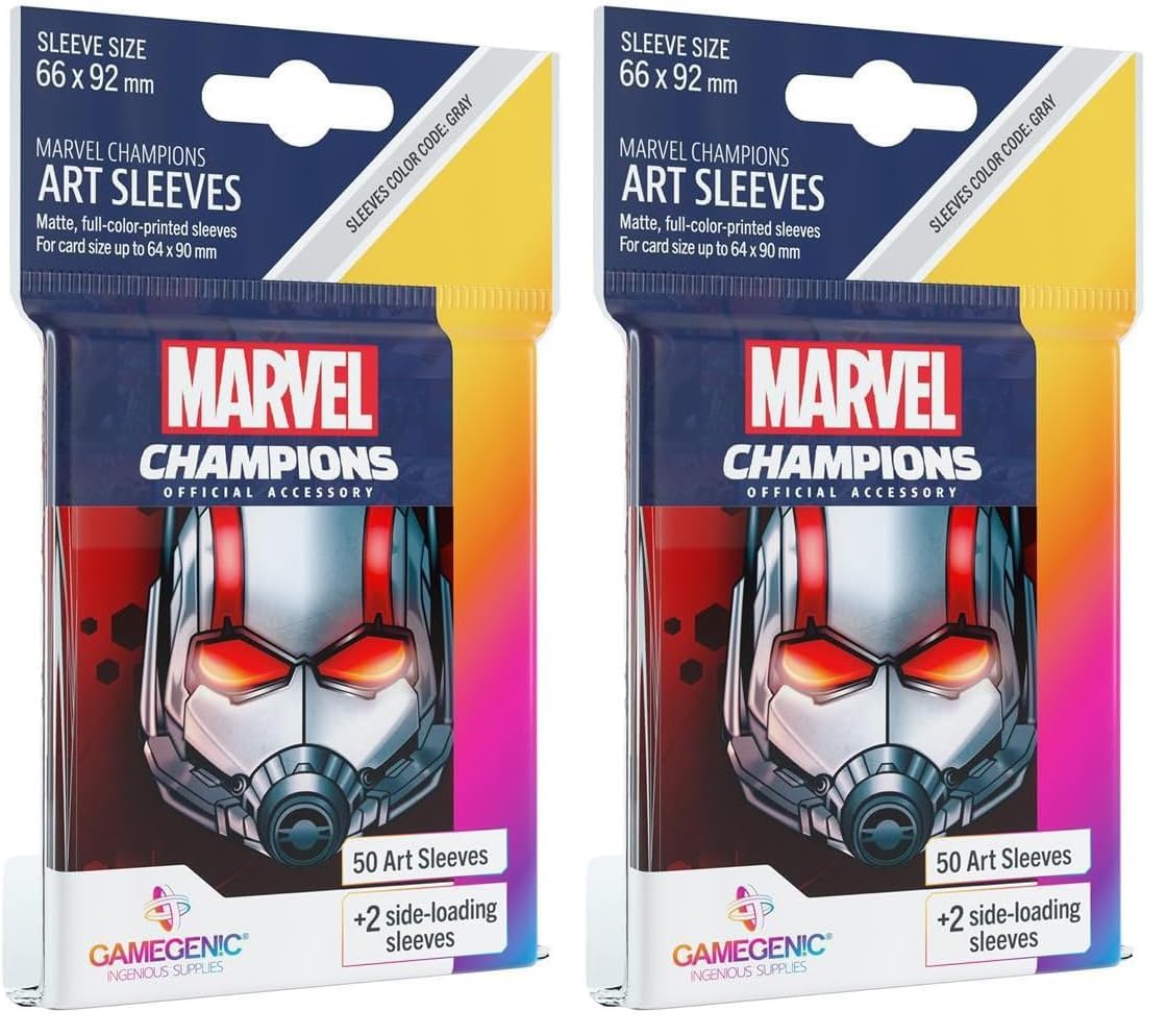 gamegenic-marvel-champions-sleeves-ant-man-66x92-grau-50-st-ck image 7