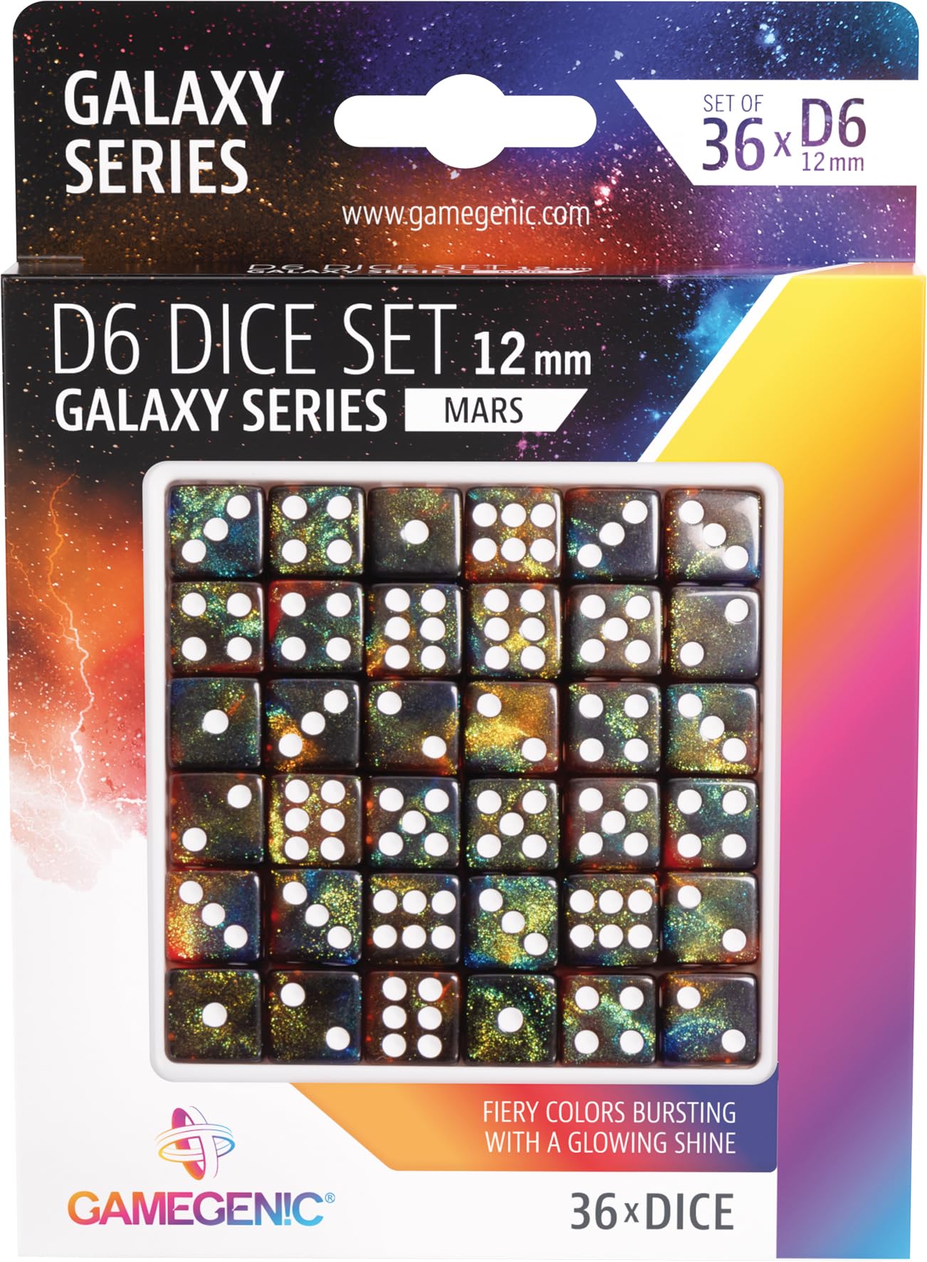 gamegenic-galaxy-mars-d6-w-rfel-set-36-w6-12mm-acryl image 2