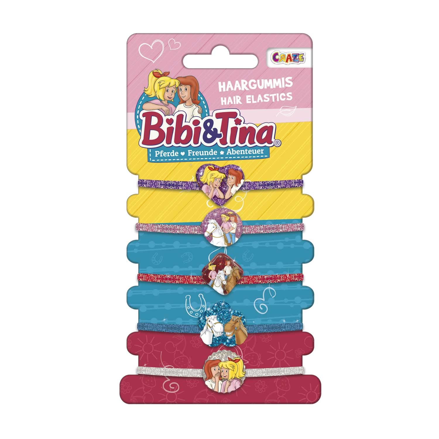 craze-bibi-tina-haargummis-5-st-ck-sortiert-glitzer image 2