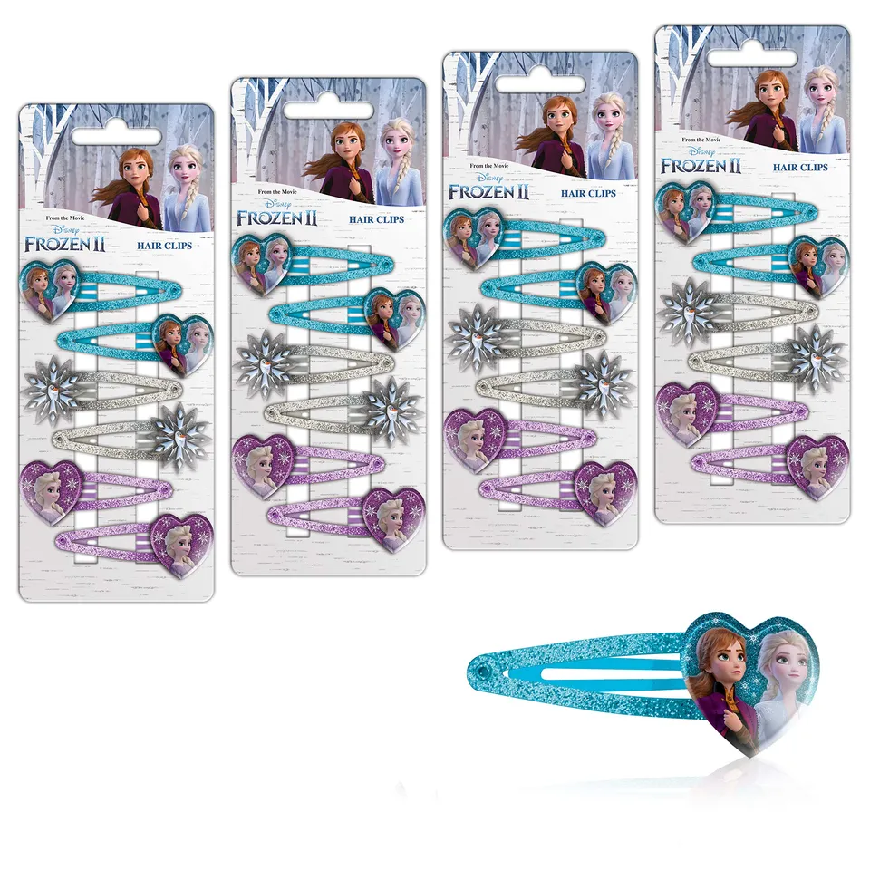 craze-frozen-2-haarspangen-set-24-haarclips-eisk-nigin-3-designs image 1