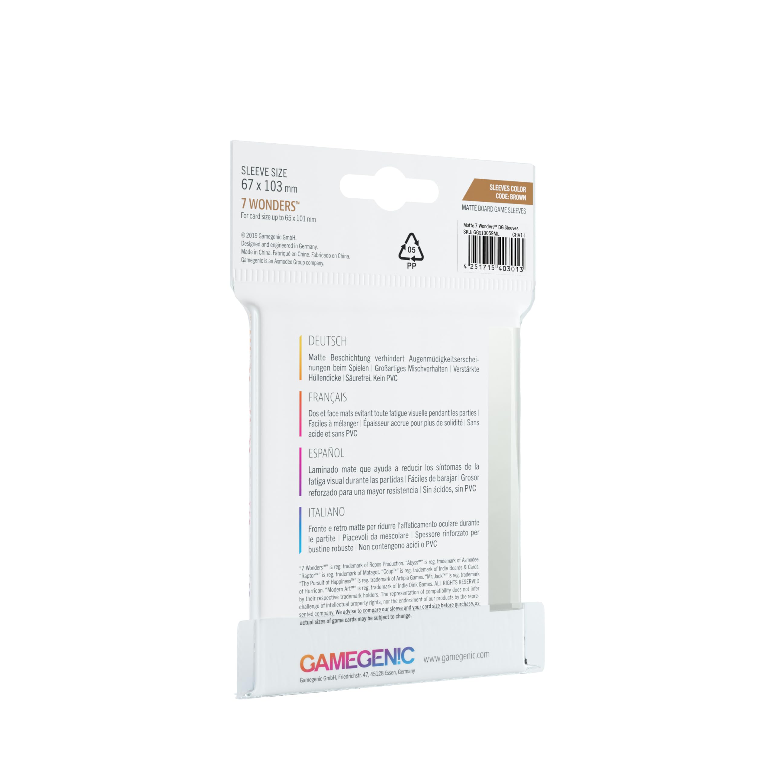 gamegenic-matte-7-wonders-sleeves-kartenh-llen-transparent-matt-80-st-ck image 2