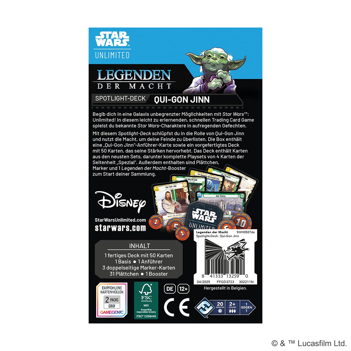 star-wars-unlimited-legenden-der-macht-qui-gon-jinn-kartenspiel-spotlight-deck image 3