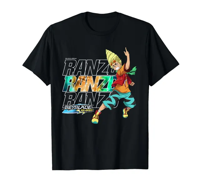 beyblade-burst-quaddrive-ranzo-t-shirt-schwarz-herren image 1