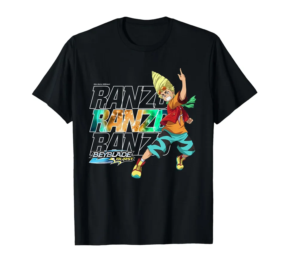 beyblade-burst-quaddrive-ranzo-t-shirt-schwarz-herren image 1