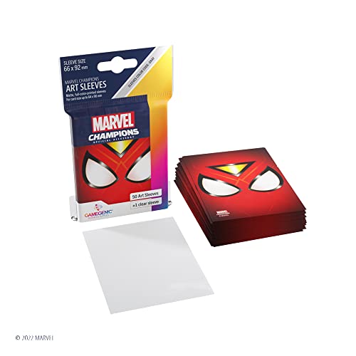 gamegenic-marvel-champions-sleeves-spider-woman-grau-50-1-stk image 8