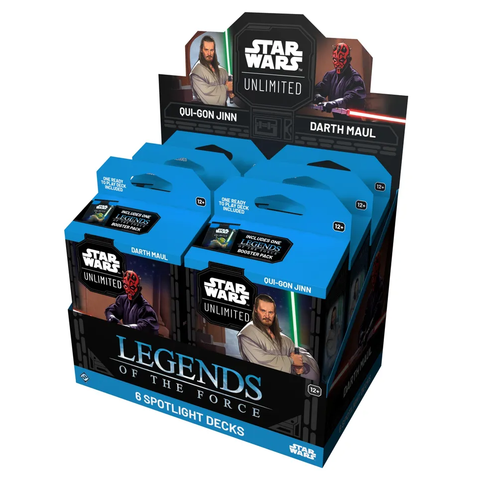 star-wars-unlimited-legends-of-the-force-spotlight-display-6-decks-maul image 1