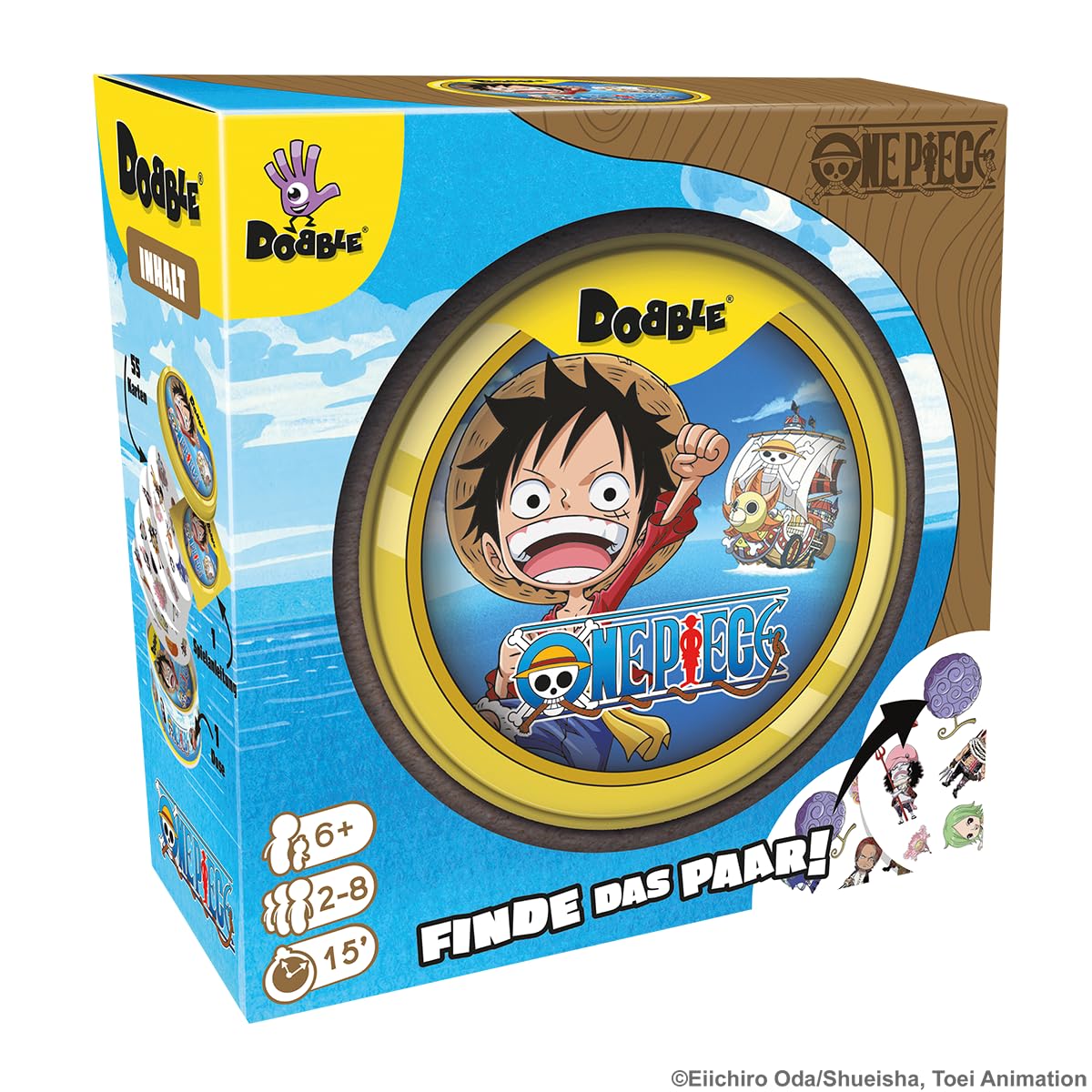 zygomatic-dobble-one-piece-kartenspiel-familienspiel-metalldose image 2