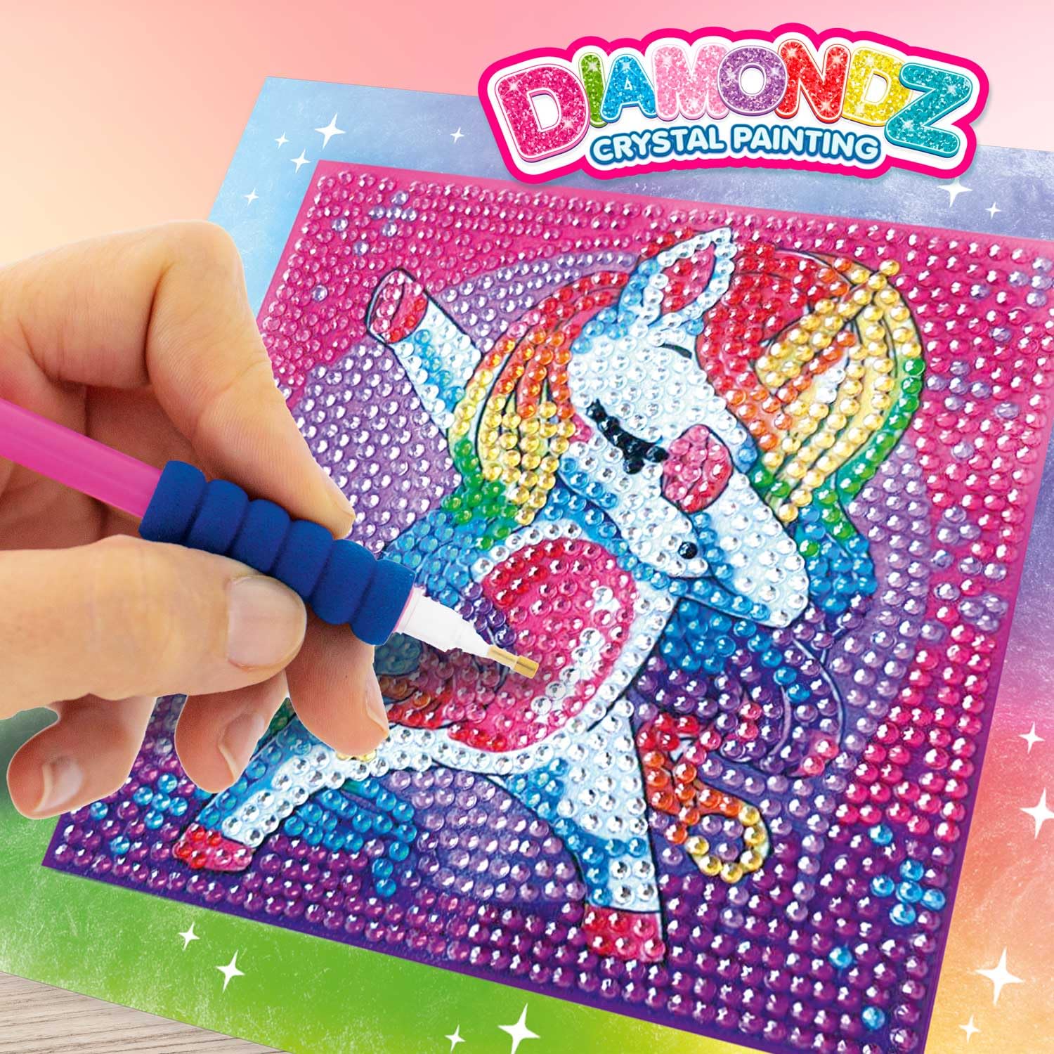 craze-diamondz-crystal-painting-starter-set-einhorn-mit-rahmen image 2