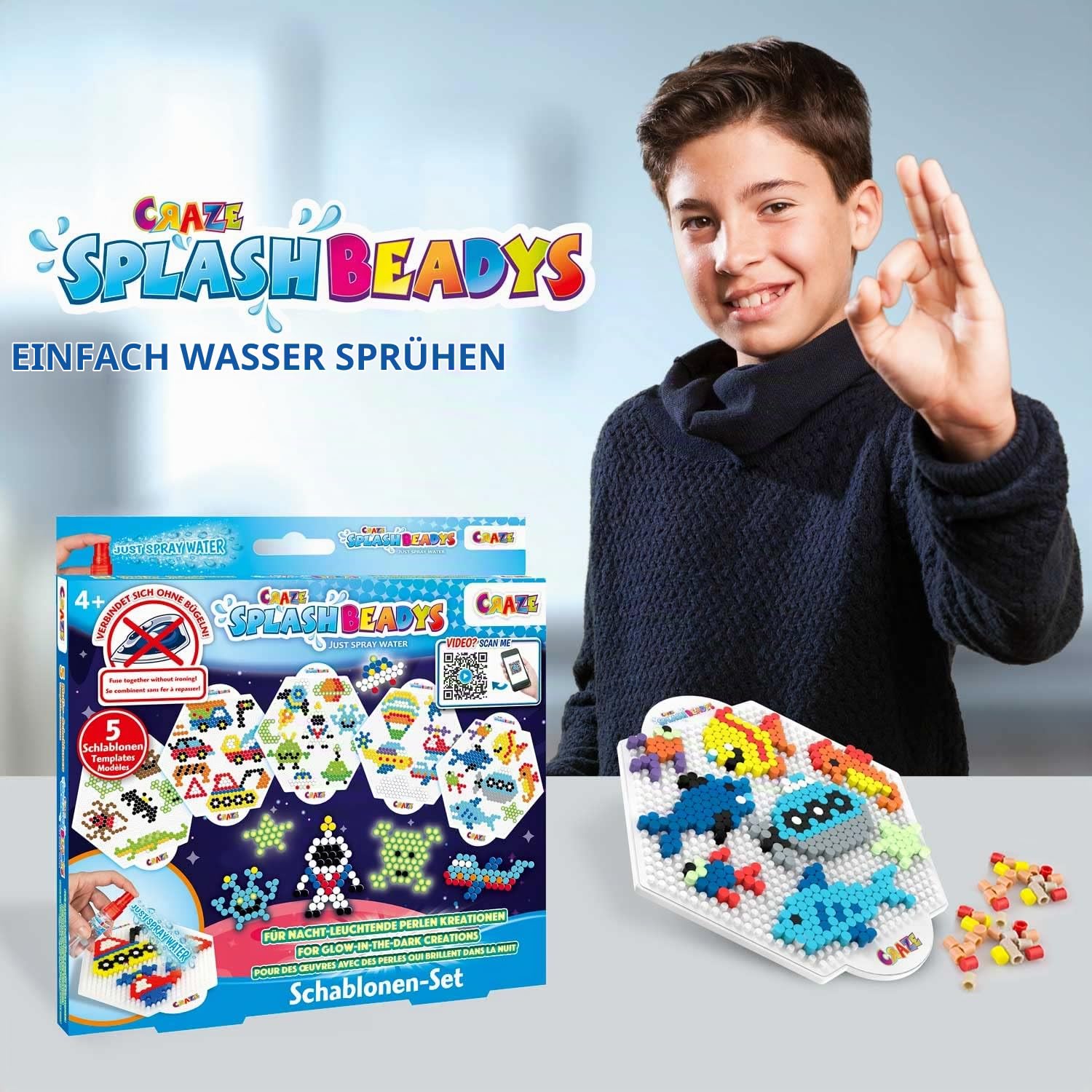 craze-splash-beadys-schablonen-5er-set-boys-bastelset image 4