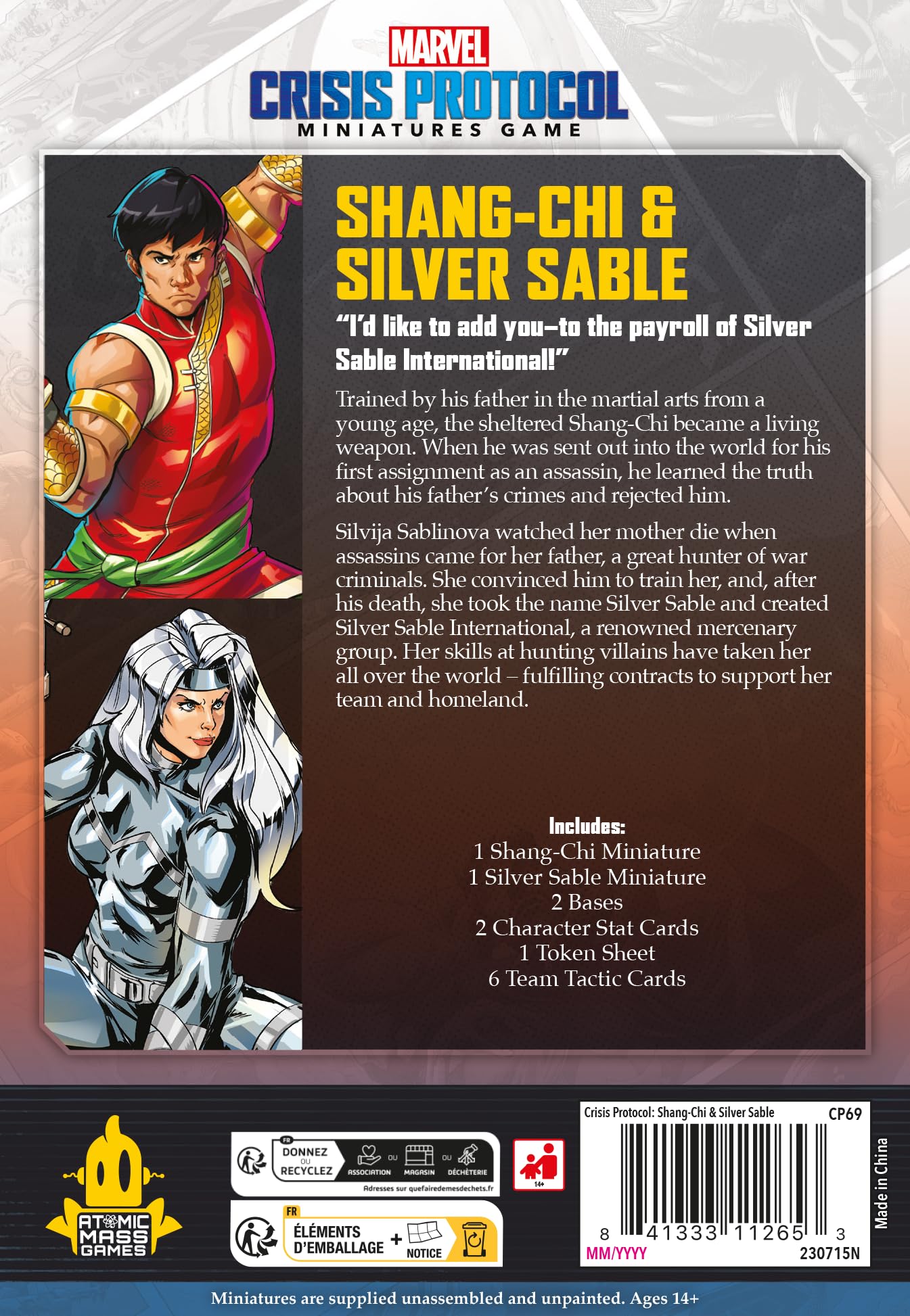 marvel-crisis-protocol-shang-chi-silver-sable-character-pack image 4