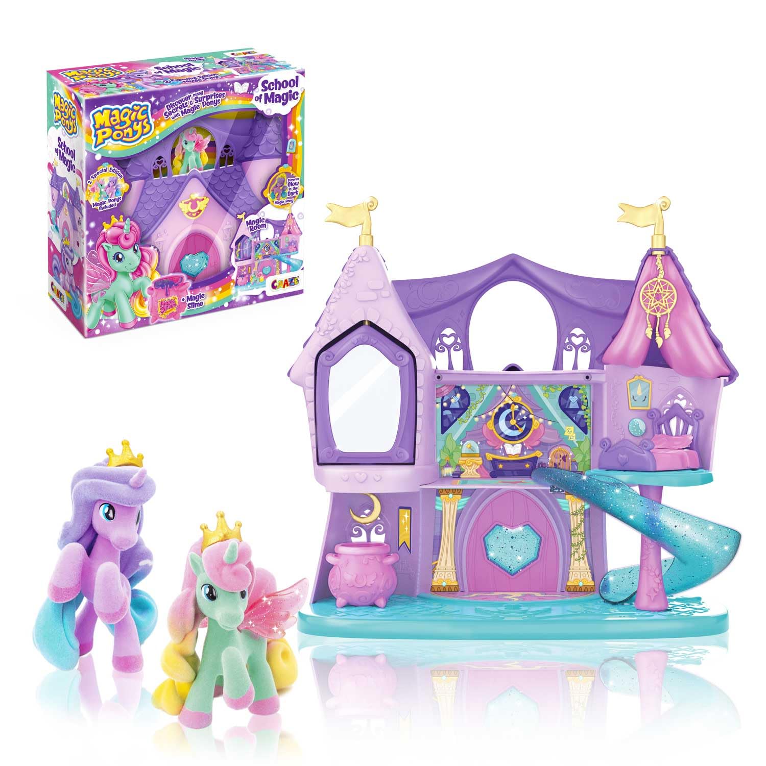craze-galupy-unicorn-school-of-magic-spielset-mit-2-ponys image 1