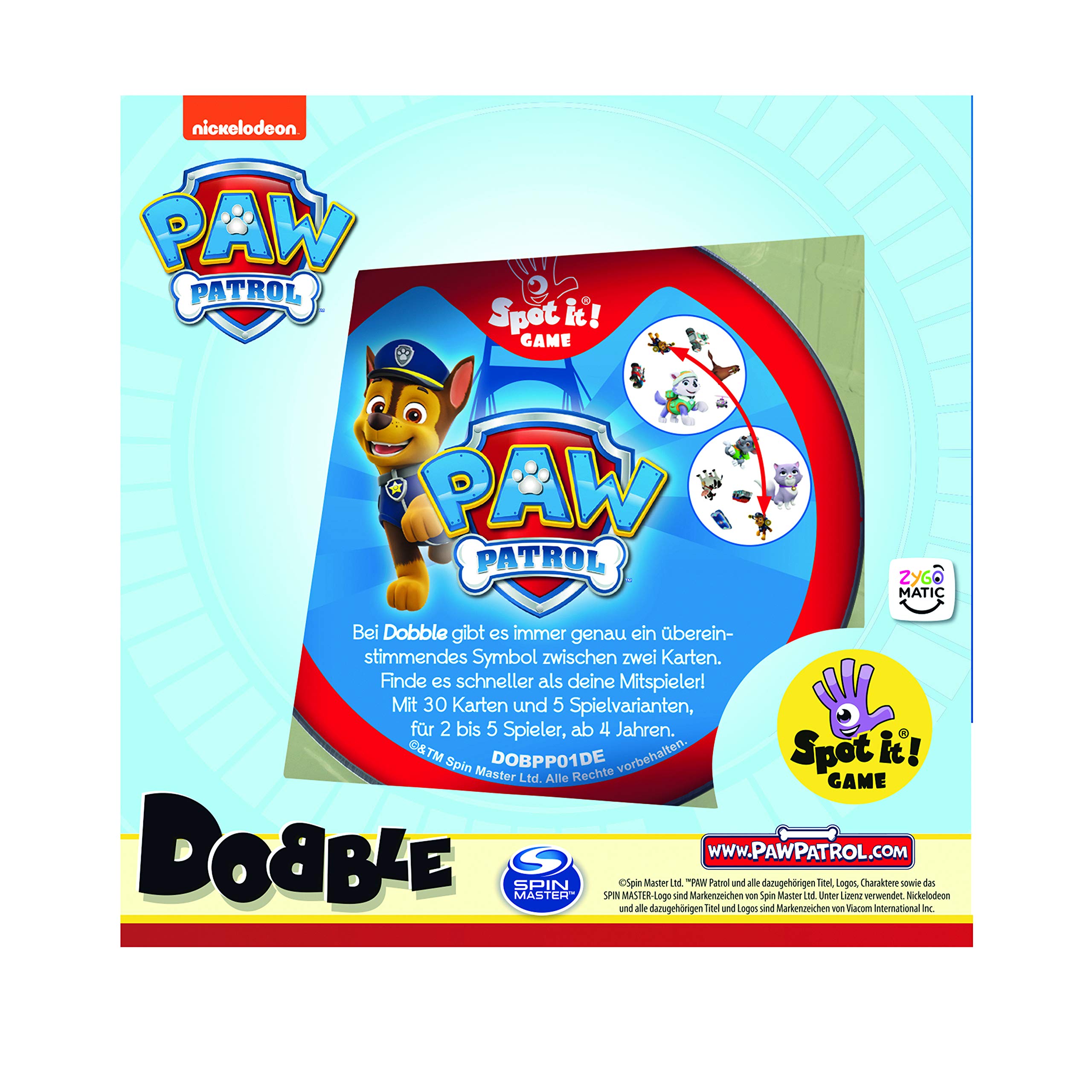 dobble-paw-patrol-kartenspiel-eco-sleeve-30-karten-ab-6-jahren image 3