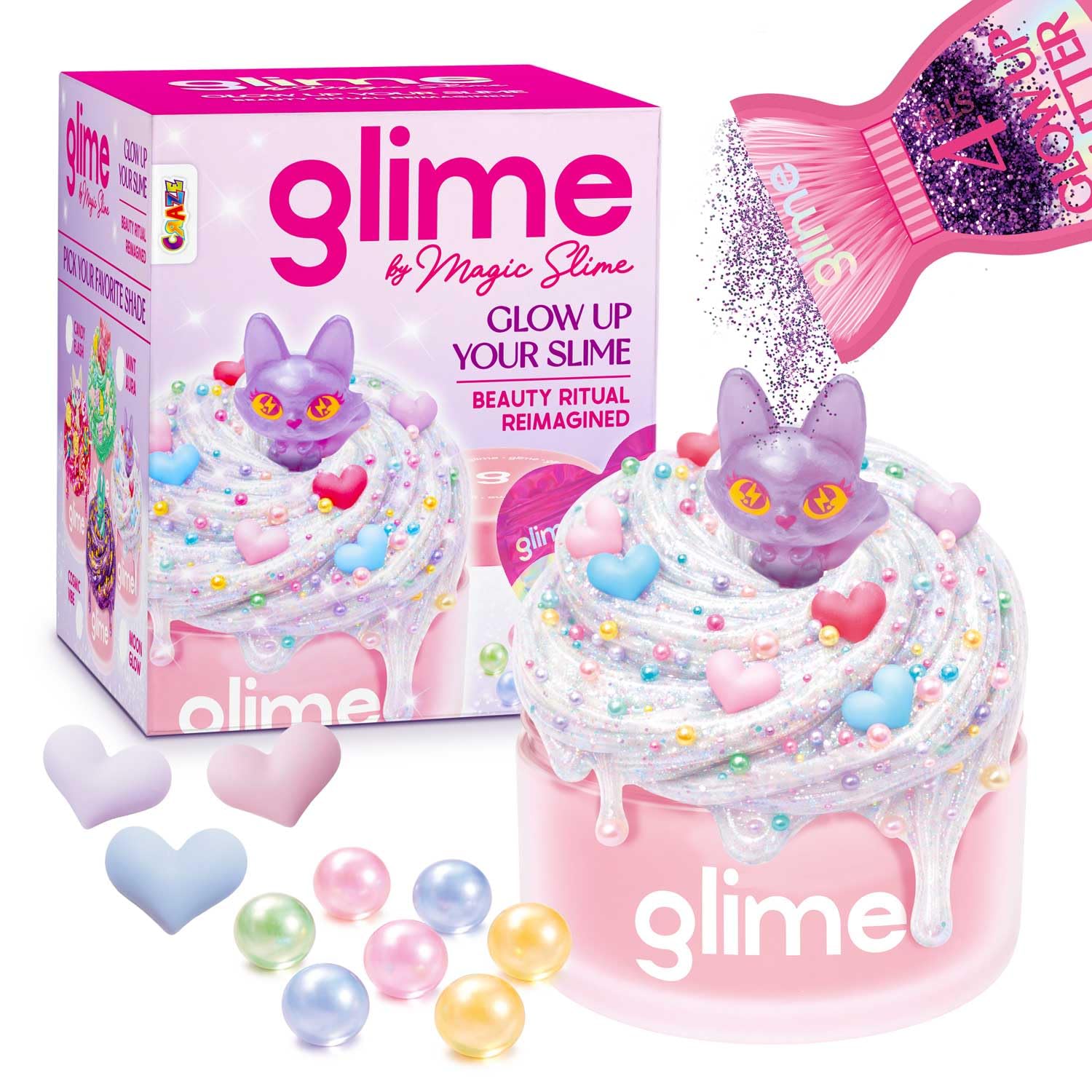 craze-magic-dough-glime-starter-pack-slime-set-mit-figur image 3