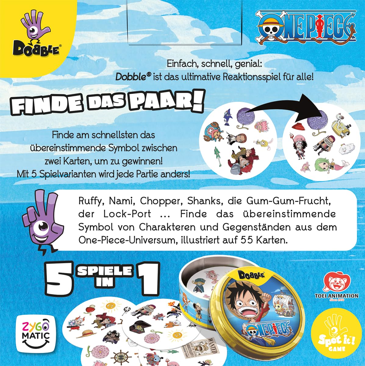 zygomatic-dobble-one-piece-kartenspiel-familienspiel-metalldose image 4