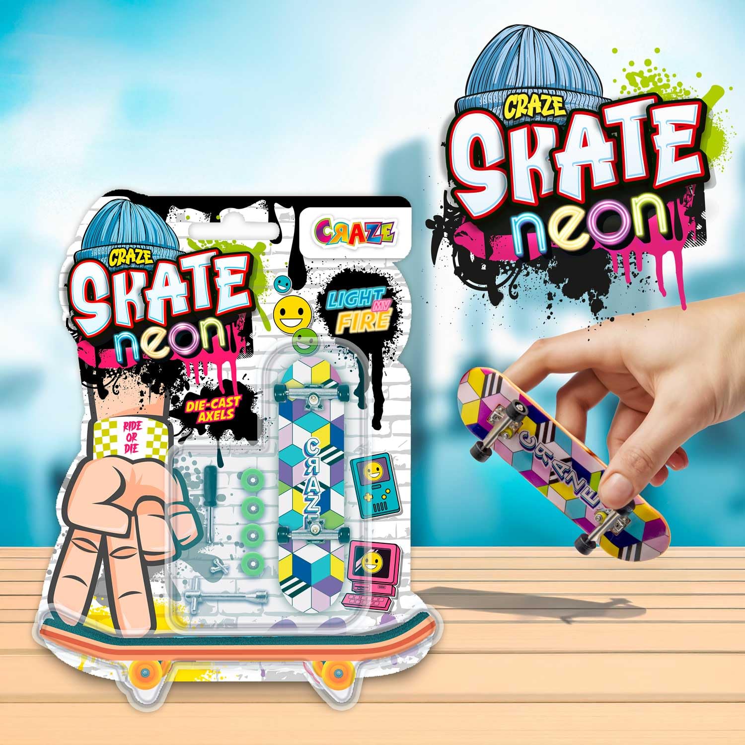 craze-skate-fingerboard-set-neon-edition-4-boards-mit-zubeh-r image 5