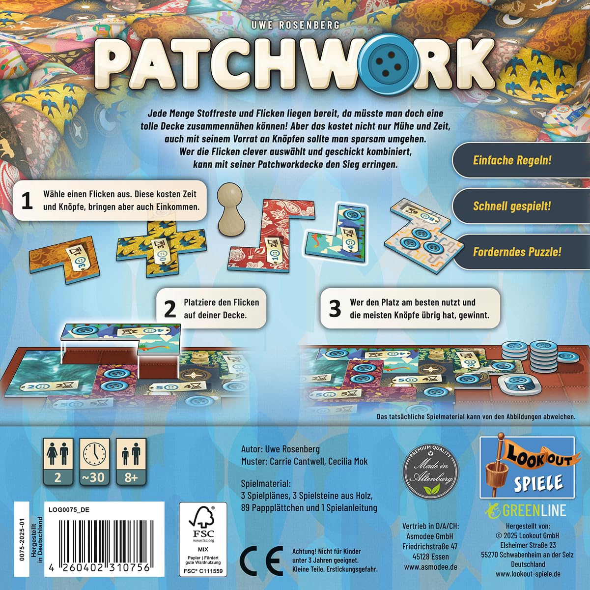 asmodee-lookout-patchwork-brettspiel-deutsch-2-spieler-strategie image 4