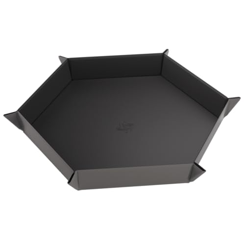 gamegenic-magnetic-dice-tray-hexagonal-w-rfelschale-schwarz-grau image 7