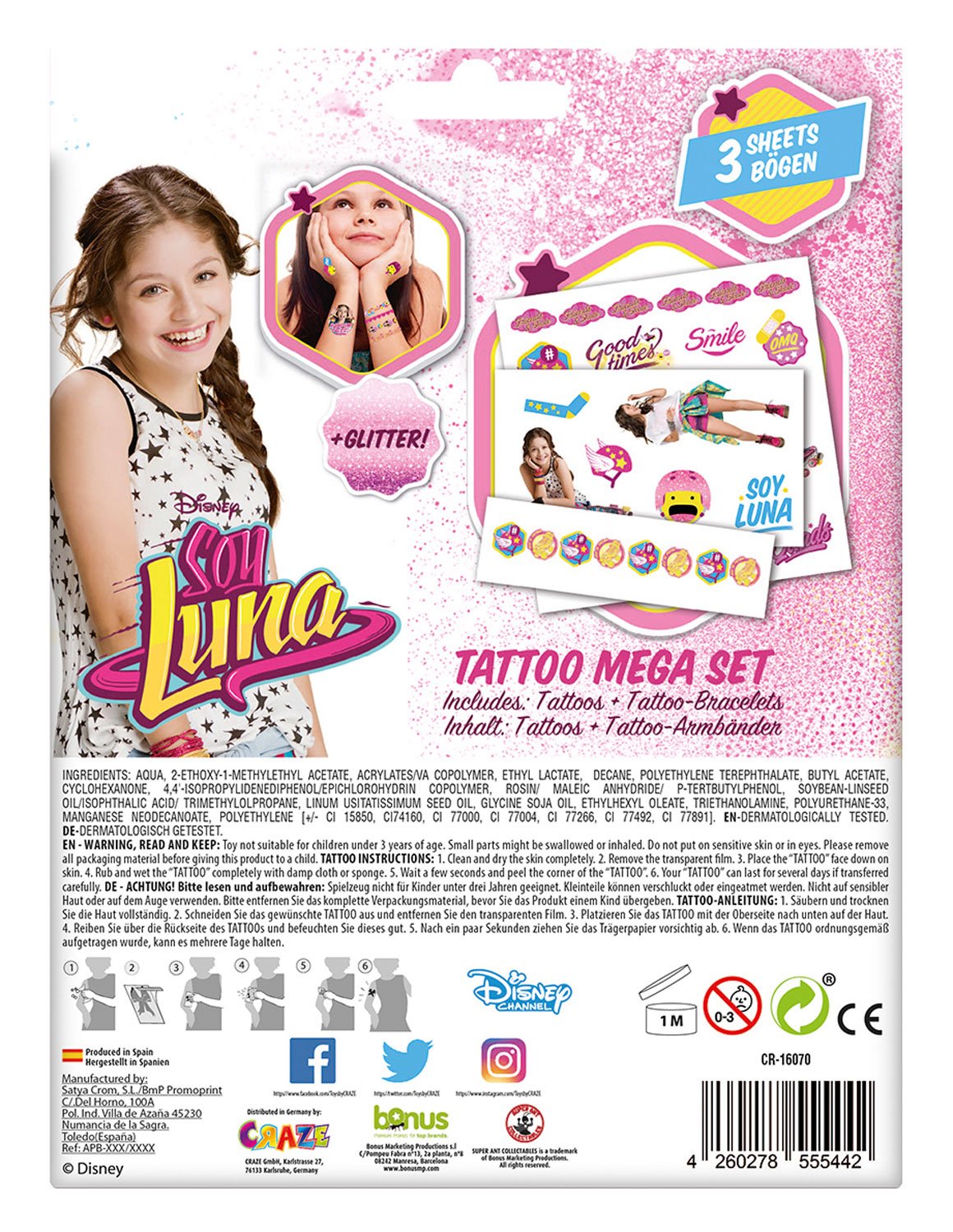 craze-tattoo-mega-set-disney-soy-luna-3-b-gen-sortiert image 3