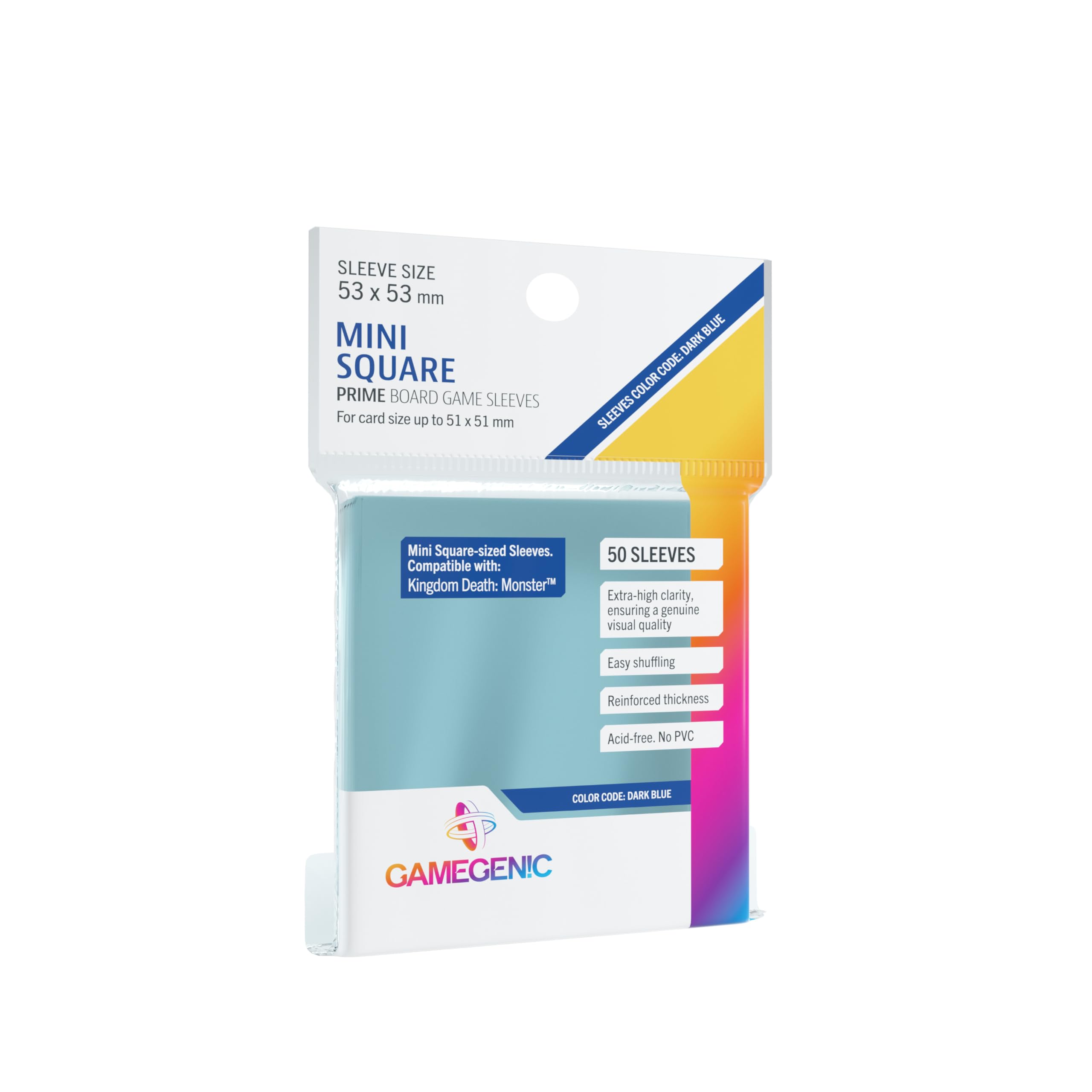 gamegenic-prime-mini-square-sleeves-53x53-transparent-50stk image 1