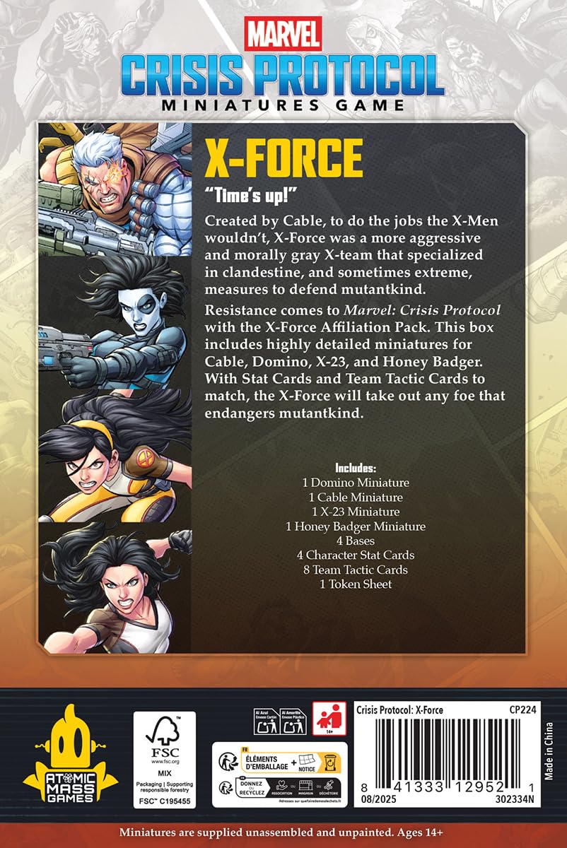 marvel-crisis-protocol-x-force-affiliation-pack-figuren image 4