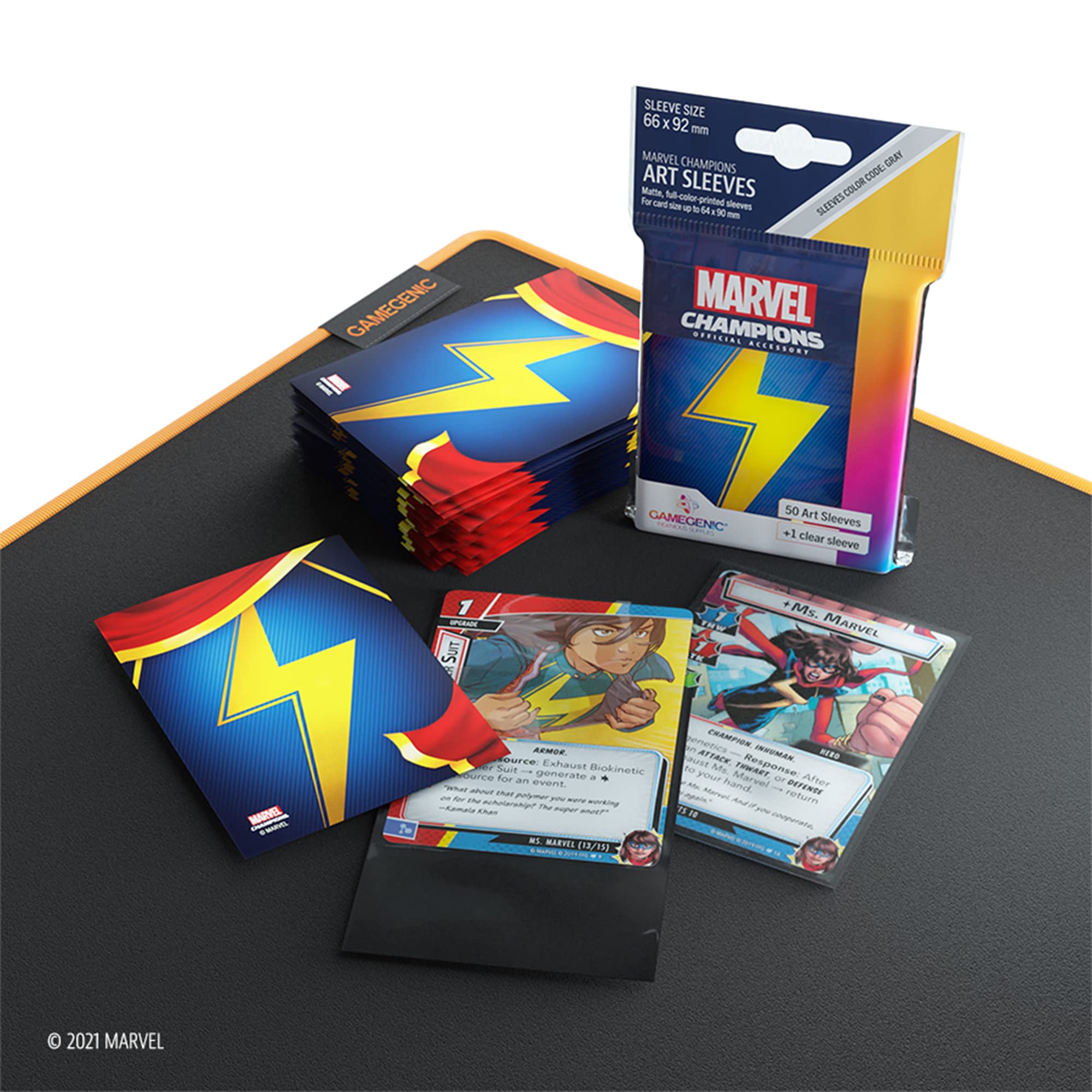 gamegenic-marvel-champions-ms-marvel-sleeves-50-kartenh-llen image 4