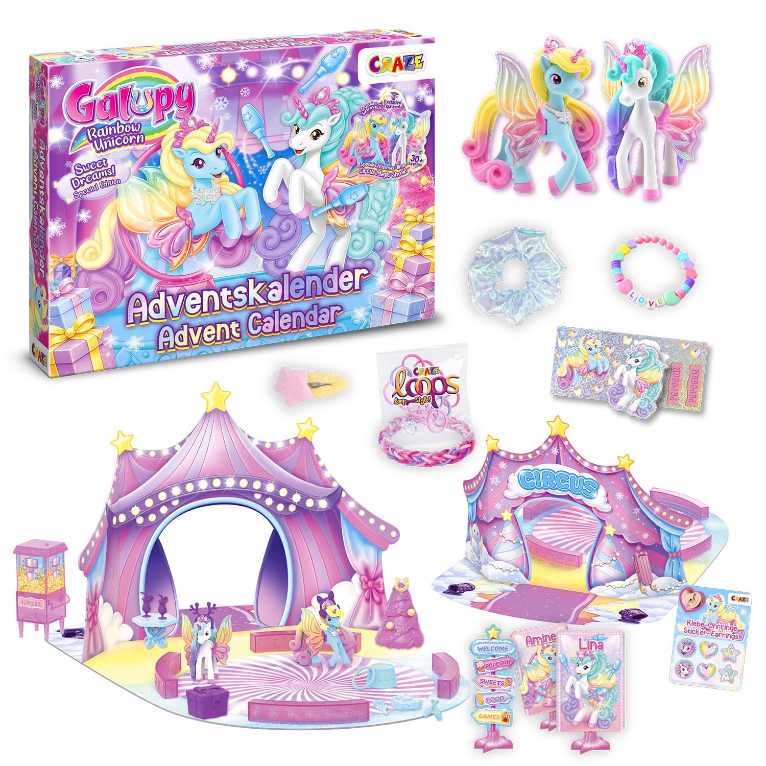 craze-galupy-unicorn-adventskalender-2026-eispalast-24-teile image 1