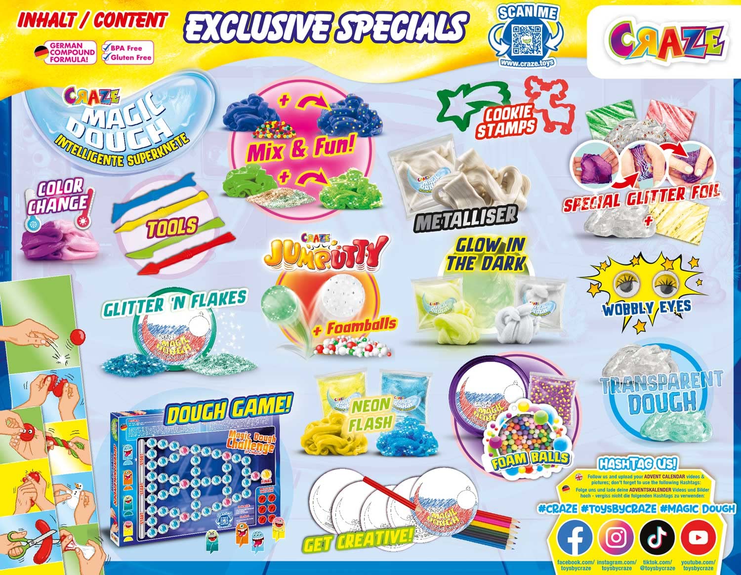 craze-magic-dough-adventskalender-kinder-24-t-rchen-knete image 2