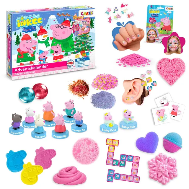 craze-inkee-peppa-pig-adventskalender-2026-bade-berraschungen image 1