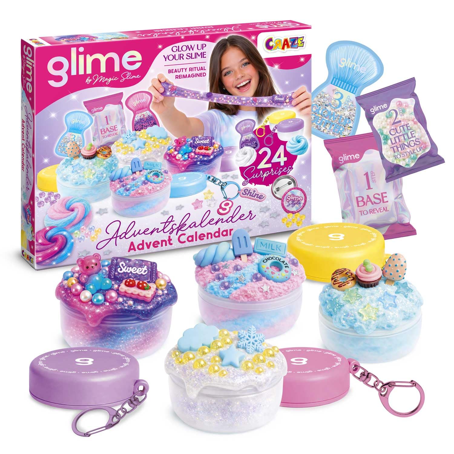 craze-magic-dough-glime-adventskalender-2026-slime-24-t-rchen image 1