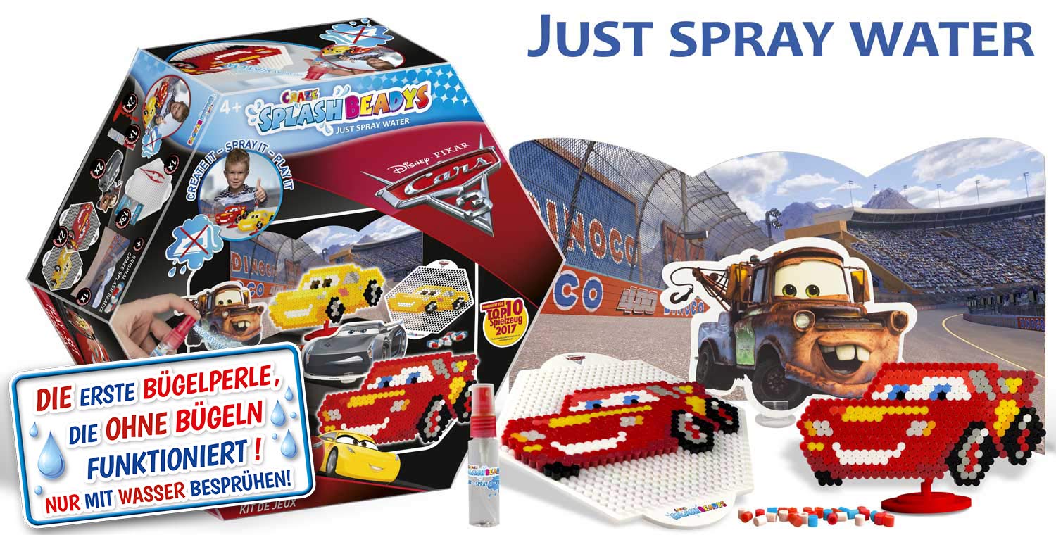 craze-splash-beadys-cars-play-set-wasserperlen-bastelset image 2