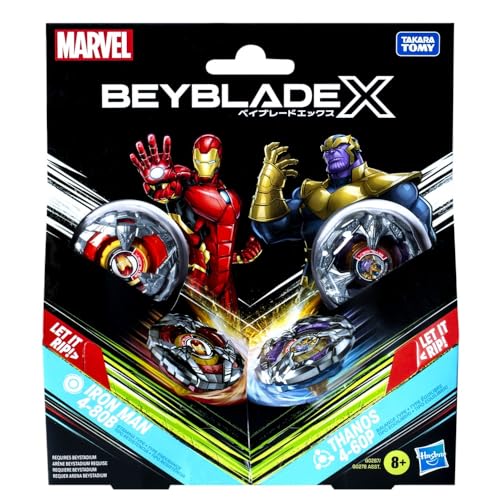 beyblade-x-marvel-iron-man-vs-thanos-multipack-2-kreisel-set image 7