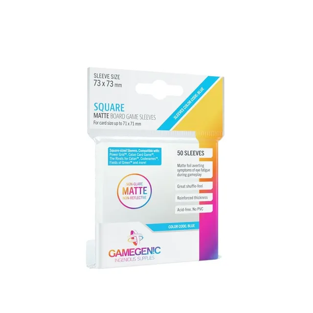 gamegenic-matte-square-sleeves-kartenh-llen-73x73mm-50-st-ck-matt image 1