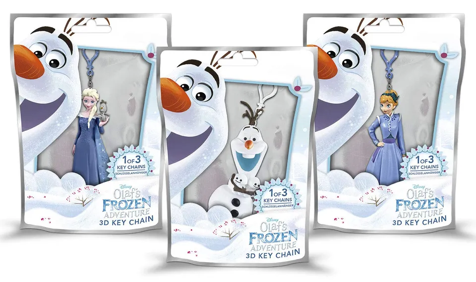 craze-squishpets-disney-frozen-3d-schl-sselanh-nger-3er-set image 1
