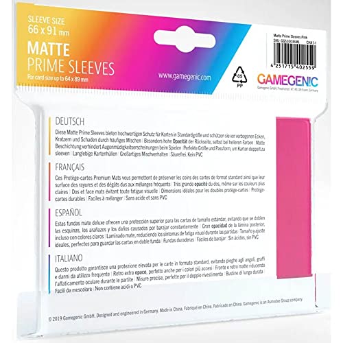 gamegenic-matte-prime-sleeves-kartenh-llen-pink-100-st-ck-matt image 7