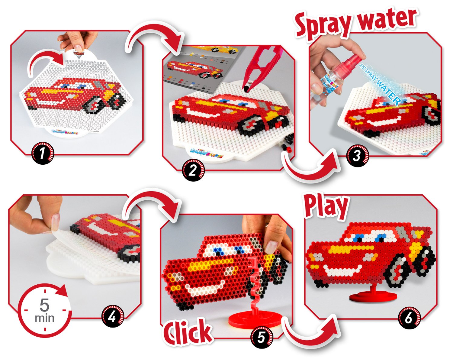 craze-splash-beadys-cars-play-set-wasserperlen-bastelset image 4