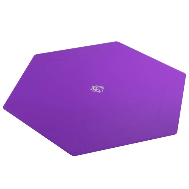 gamegenic-magnetic-dice-tray-hexagonal-w-rfelschale-schwarz-lila image 1