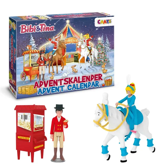 craze-galupy-unicorn-bibi-tina-adventskalender-weihnachtszirkus-24-tlg image 1