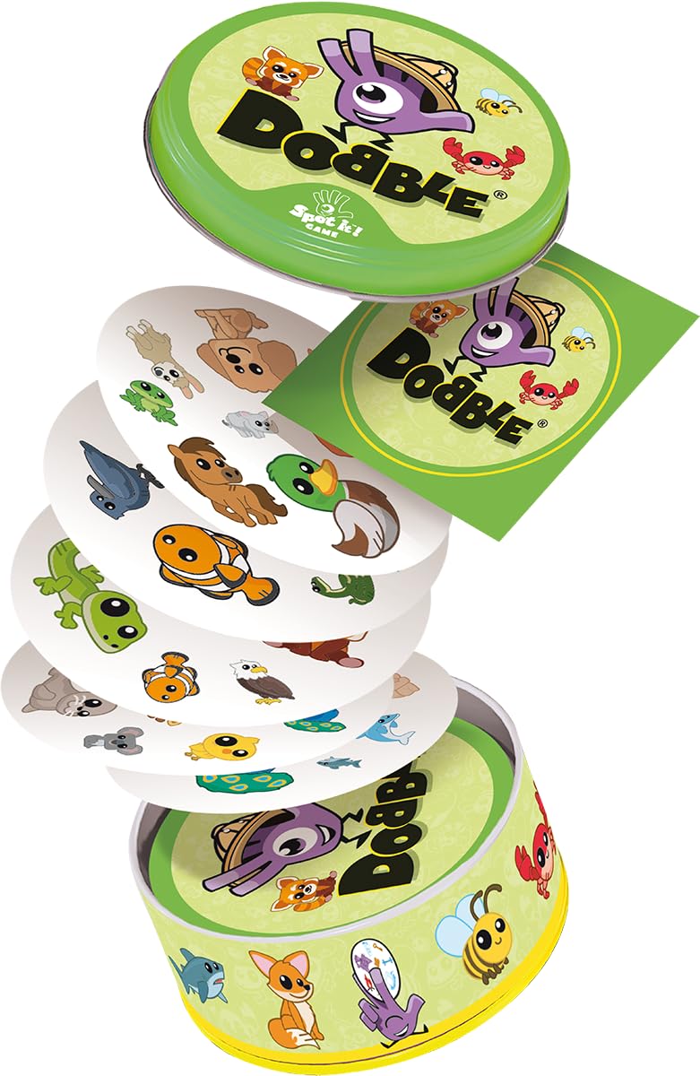 asmodee-dobble-kids-kartenspiel-eco-sleeves-tiermotive image 6