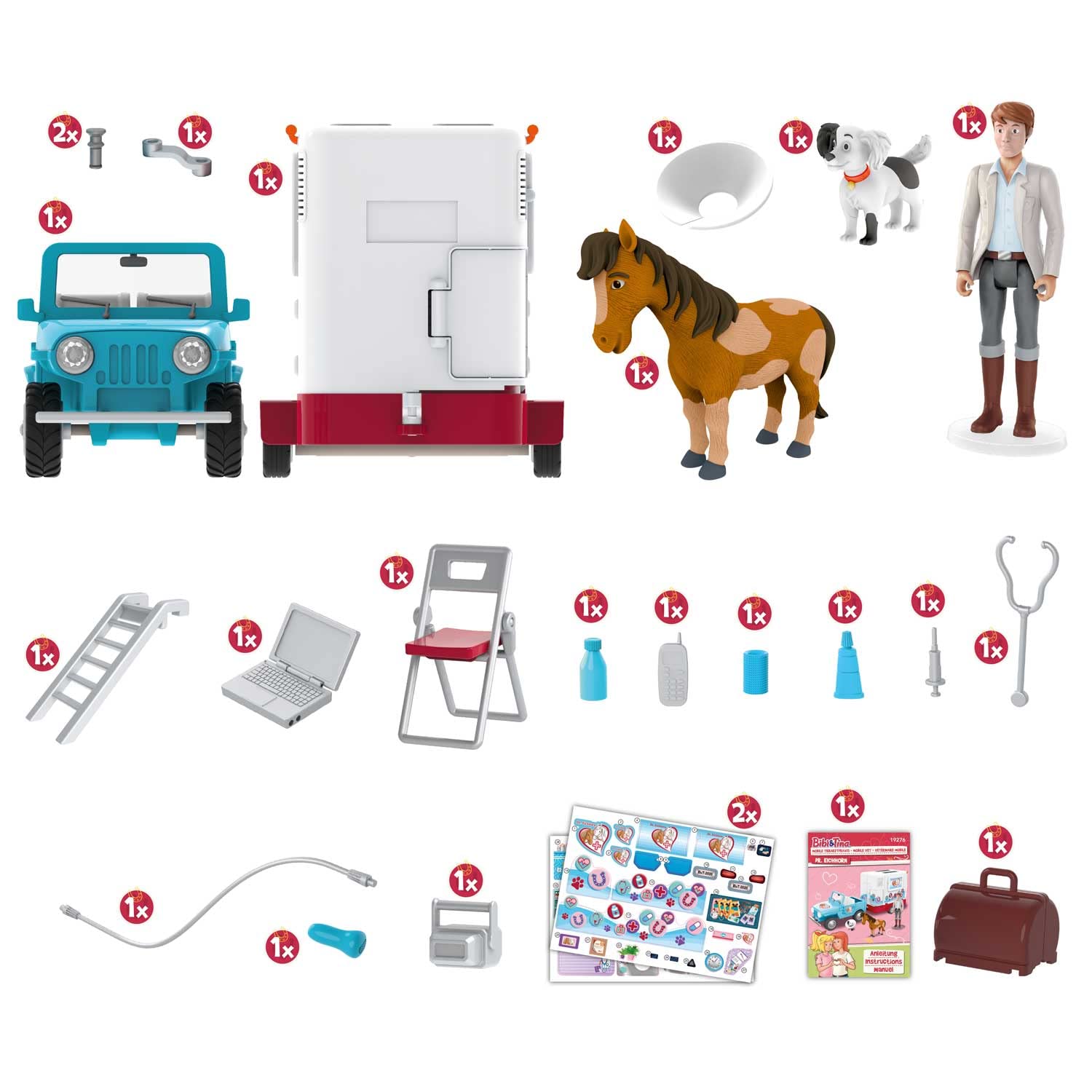 craze-galupy-bibi-tina-spielset-mobile-tierarzt-station-dr-eichhorn image 7