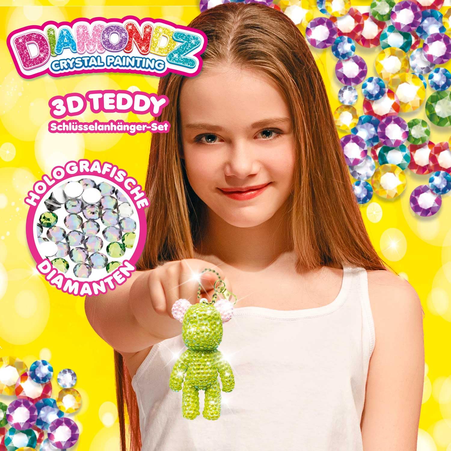 craze-diamondz-3d-teddy-schl-sselanh-nger-bastelset-diamond-painting image 3