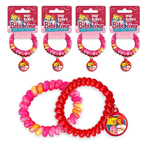craze-bibi-tina-haargummis-4er-set-pink-rot-klein image 6