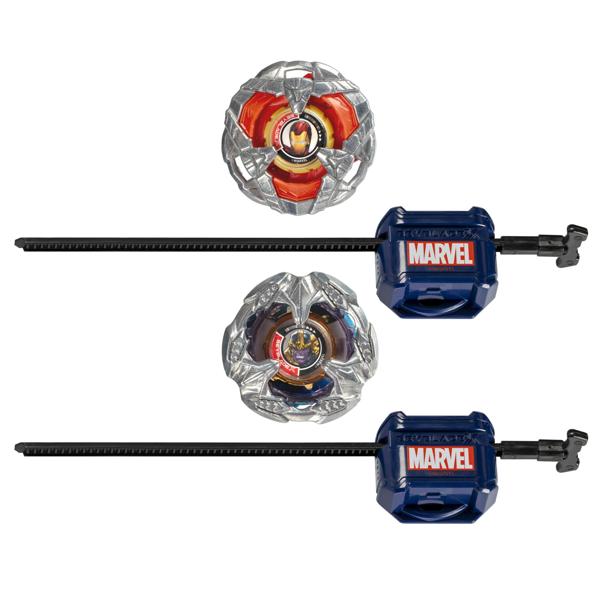 beyblade-x-marvel-iron-man-4-80b-vs-thanos-4-60b-multipack image 2