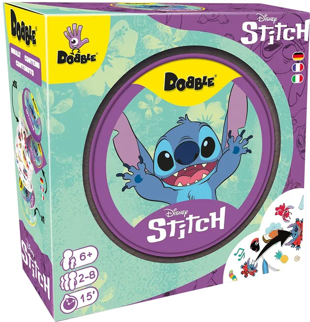 dobble-disney-stitch-kartenspiel-metalldose-ab-6-jahren image 1