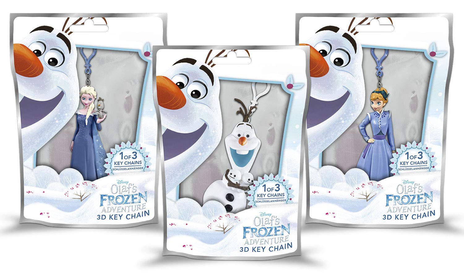 craze-squishpets-disney-frozen-3d-schl-sselanh-nger-3er-set image 1