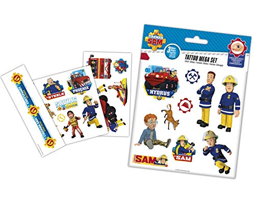 craze-feuerwehrmann-sam-klebetattoos-mega-set-3-b-gen-kindertattoos image 8