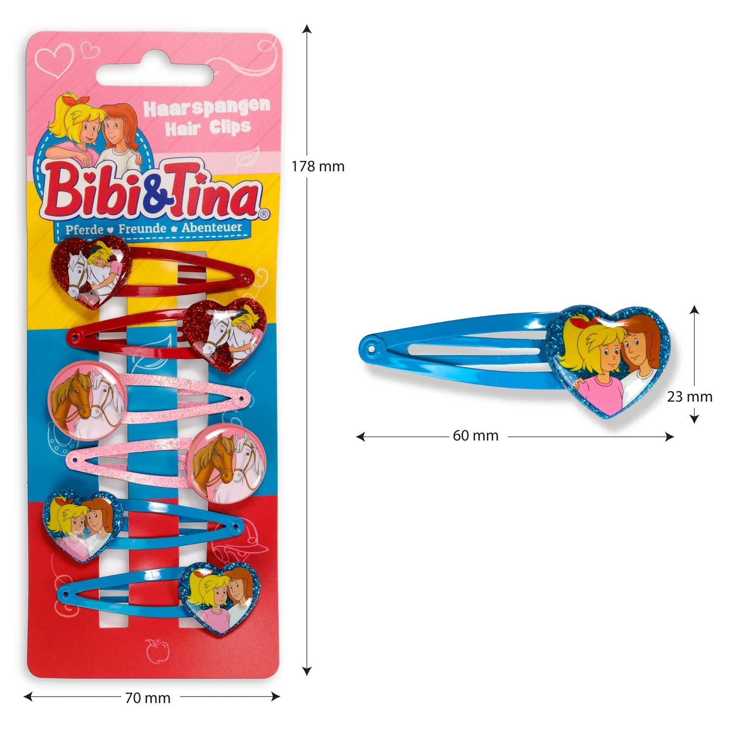 craze-bibi-tina-haarspangen-f-r-m-dchen-6-st-ck-mehrfarbig image 8