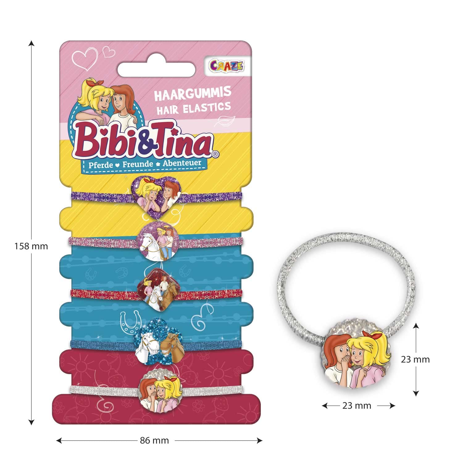 craze-bibi-tina-haargummis-5-st-ck-sortiert-glitzer image 6